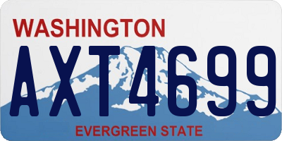 WA license plate AXT4699