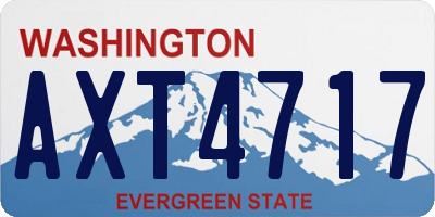 WA license plate AXT4717