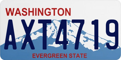 WA license plate AXT4719