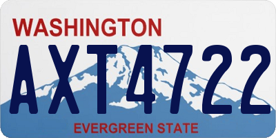 WA license plate AXT4722