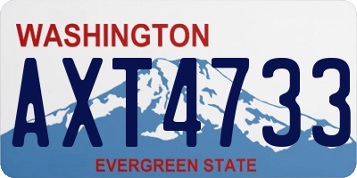 WA license plate AXT4733