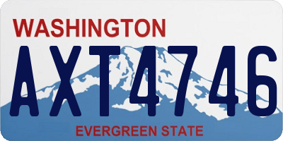 WA license plate AXT4746