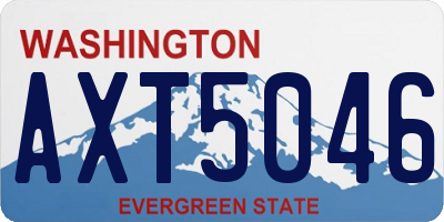 WA license plate AXT5046