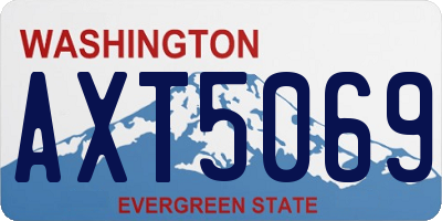 WA license plate AXT5069