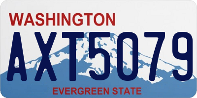 WA license plate AXT5079