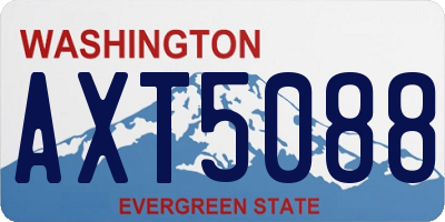 WA license plate AXT5088