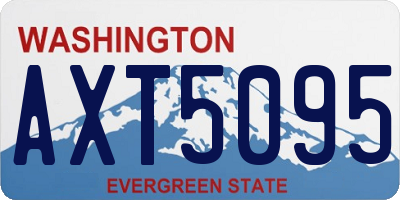 WA license plate AXT5095