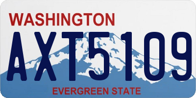 WA license plate AXT5109
