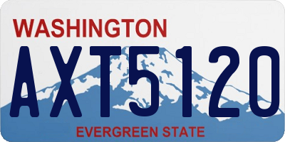 WA license plate AXT5120