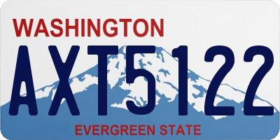 WA license plate AXT5122