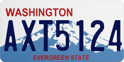 WA license plate AXT5124