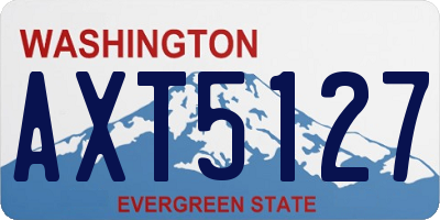 WA license plate AXT5127