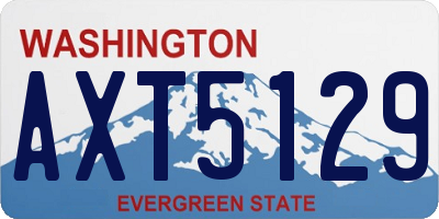 WA license plate AXT5129