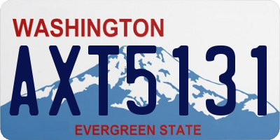 WA license plate AXT5131