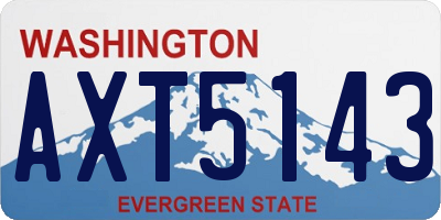 WA license plate AXT5143