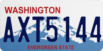 WA license plate AXT5144