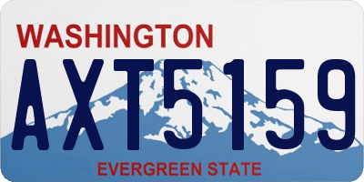 WA license plate AXT5159