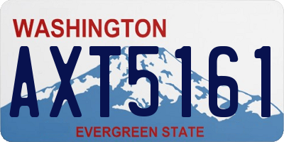 WA license plate AXT5161