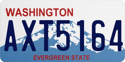 WA license plate AXT5164