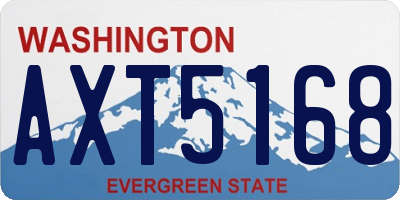 WA license plate AXT5168