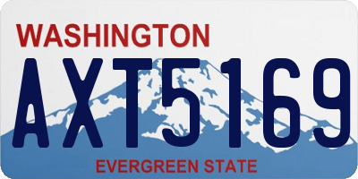 WA license plate AXT5169