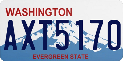 WA license plate AXT5170