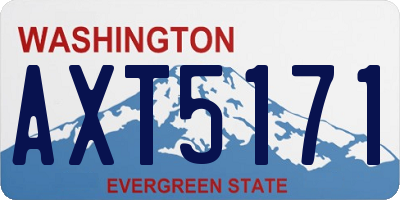 WA license plate AXT5171