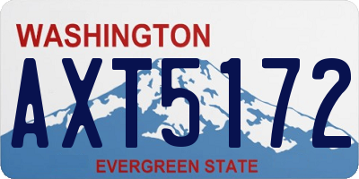 WA license plate AXT5172