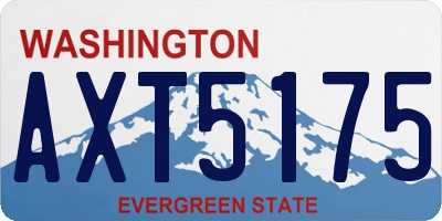 WA license plate AXT5175