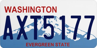 WA license plate AXT5177