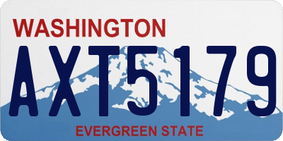 WA license plate AXT5179