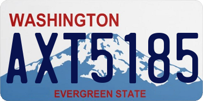 WA license plate AXT5185