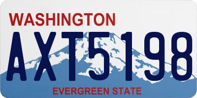 WA license plate AXT5198