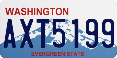 WA license plate AXT5199