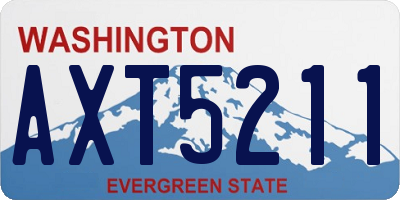 WA license plate AXT5211