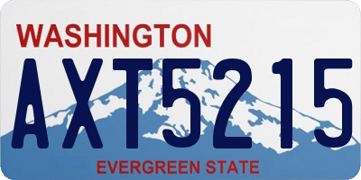 WA license plate AXT5215