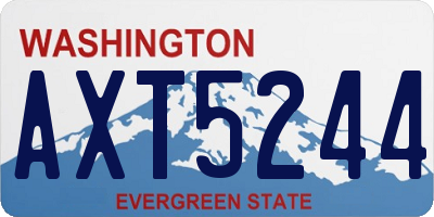 WA license plate AXT5244