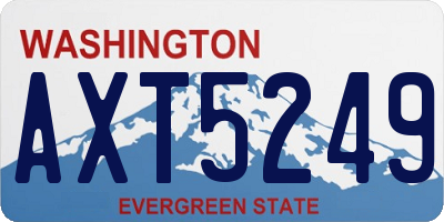 WA license plate AXT5249