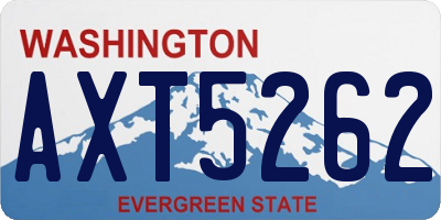 WA license plate AXT5262