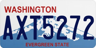 WA license plate AXT5272