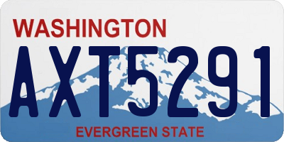 WA license plate AXT5291