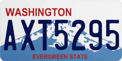 WA license plate AXT5295