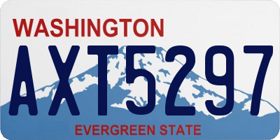 WA license plate AXT5297