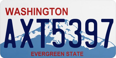 WA license plate AXT5397