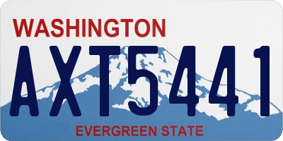 WA license plate AXT5441