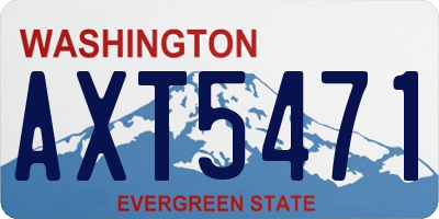 WA license plate AXT5471