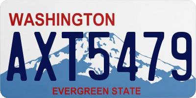 WA license plate AXT5479