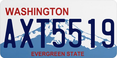 WA license plate AXT5519
