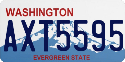 WA license plate AXT5595