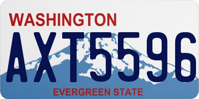 WA license plate AXT5596